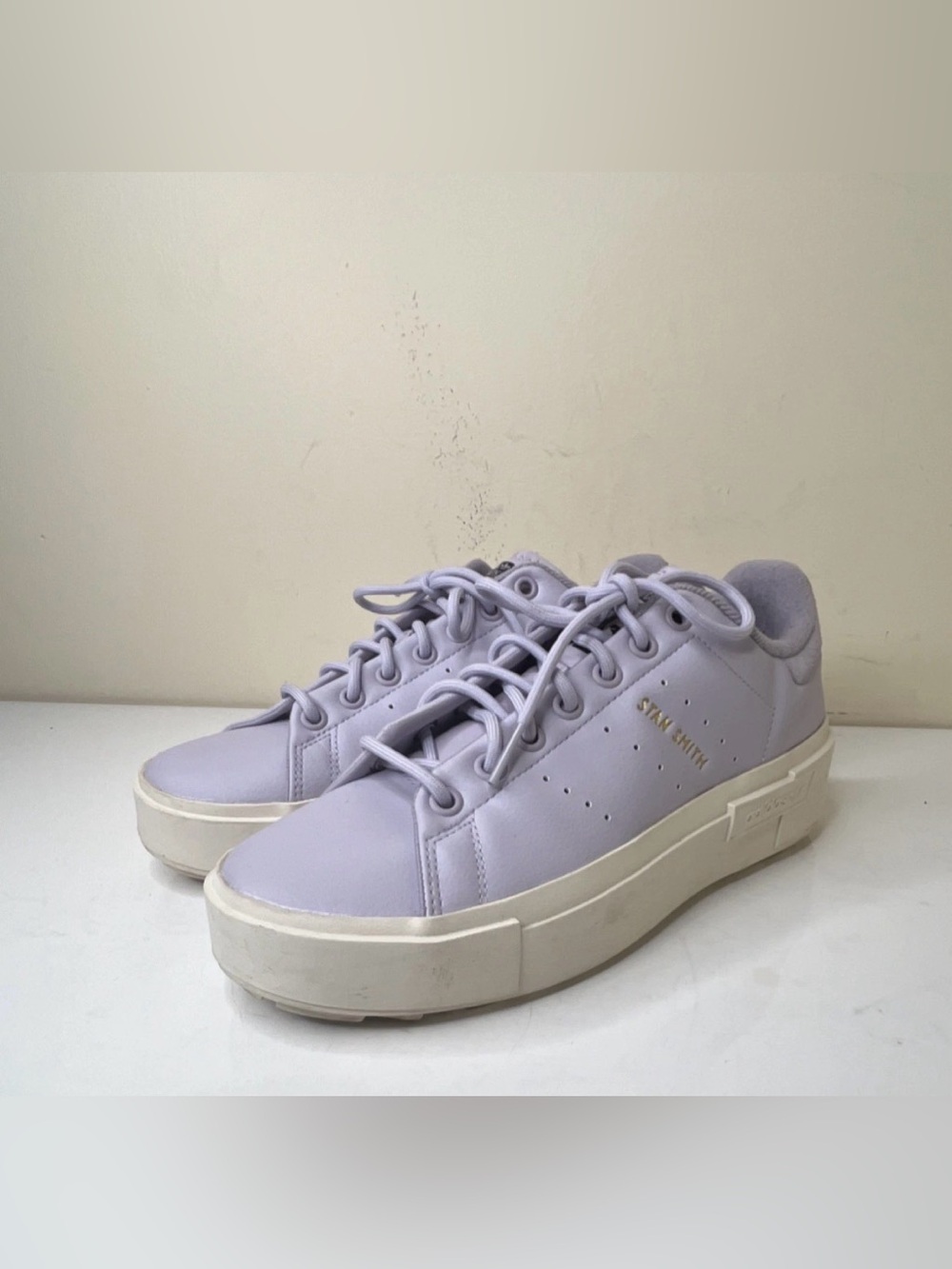 adidas Stan Smith Bonega X Platform Sneakers in Pale Lavender